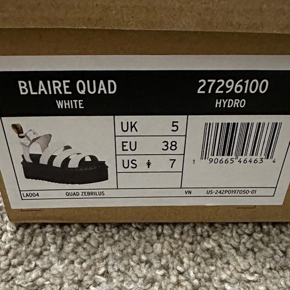 Dr. Martens Women’s Black and White Sandals - Picture 7 of 7